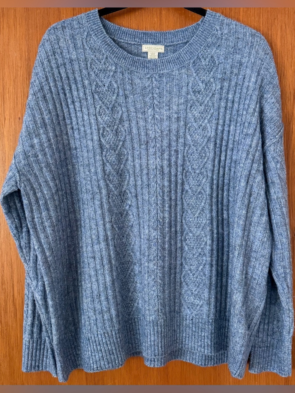 Legendary Outfitters Blue Cable Knit Sweater